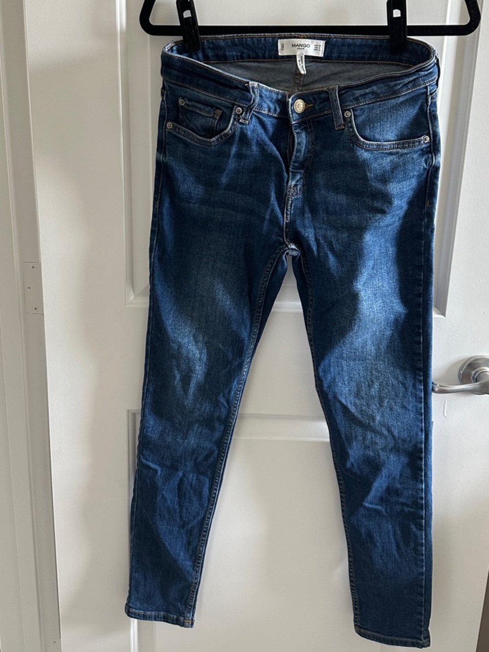 Mango Women's Dark Blue Skinny Jeans